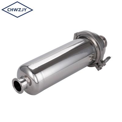 China Food Stainless Steel Sanitary Membrane Filter Housing Industrial Single Core Liquid Filter for sale