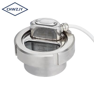 China SS304 or SS316L JY SS304 SS316L Stainless Steel DN25-DN150 Sanitary Union Type Round Sight Glass With Led Light Electric Wire for sale