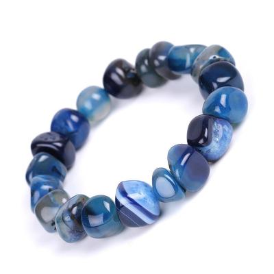 China New Arrival FASHIONABLE NEW NUORO Agate Multicolor Pulsera Irregular Natural Stone Bracelet Crystal Beads 7 Chakra for sale