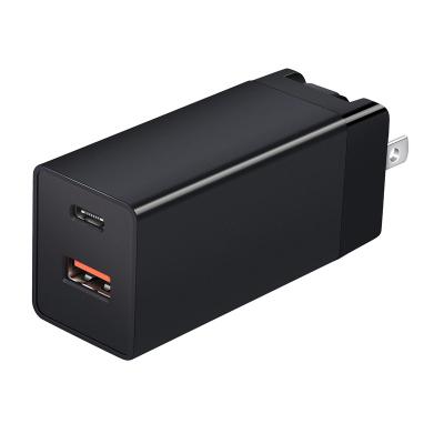 China Hot Selling Computer 65W GaN Type-c Mobile Devices .desk Universal Wall Charger Charging QC3 Wall Charger Palladium Fast Charger 3 Ports With CB CE FCC kc for sale