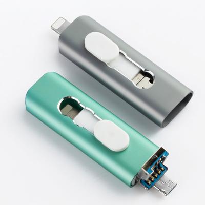 China 4 in one usb3.0 3 in 1 for type-c pendrive USB flash memory stick IOS OTG drive 16GB 32GB 64GB flash drive for sale