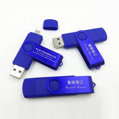 China Aluminum capless pen drive otg usb3.0 8gb 16gb 32gb 64gb 128gb twist bracelet shape cheapest promotional gifts for android phones for sale