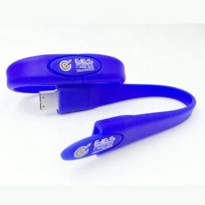 China Brand New Promotional Wristband Shape Gifts Wristband PVC Pen Drive 16 gigas Customs Printed for sale