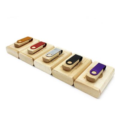 China Factory price portable wooden memory sticks 1GB 2GB 4GB 8GB 16GB 32GB 64GB 128GB 256GB usb metal flash drive for sale