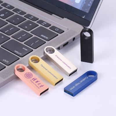 China Custom Metal Logo USB Stick 2.0 Flash Pen Drive 8GB 16GB 32GB 64GB 128GB 3.0 Metal USB Drives for sale