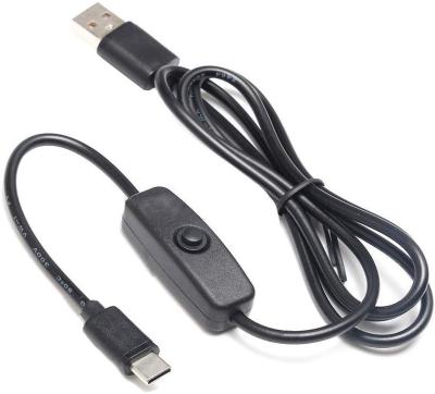 China Camera 5ft/1.5m 3A USB Type C Cable With On/Off Switch 501 Powering For New Pi for sale