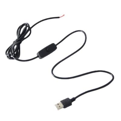 China Camera USB 2.0 A Male To Open Switch 501 Cable Black On / Off High Quality 1m for sale