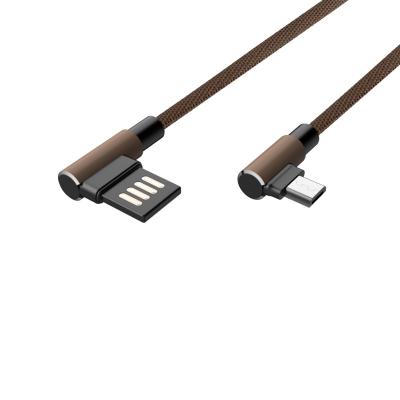 China Mobile Phone Types Black Color 90 Degree USB To Micro USB Cable For Roku TV Stick for sale