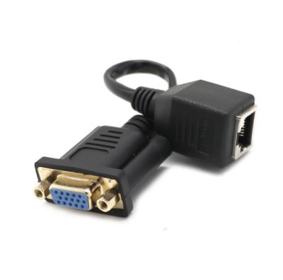 China DVD Player VGA Male To Female RJ45 Cable Adapter 15cm Good Quality cabletolink 2021 for sale