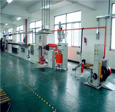 China Carbon Fiber Teflon Cable Carbon Fiber Teflon FEP EPA Plastic Cable Wire Extruding Extruding Machine for sale