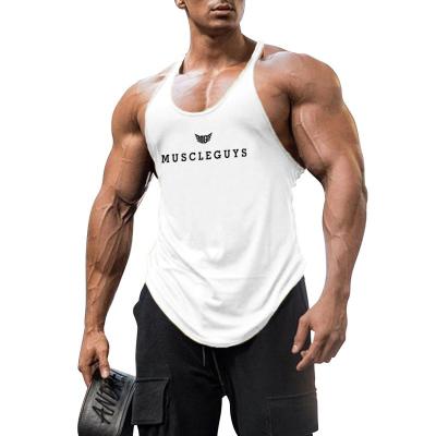 China OEM Professional Summer Professional Custom Y Back 1cm Bodybuilding Shoulder Strap Anti-Pilling Gym Smooth Tank Tops Oversized Loose Tank Tops for sale