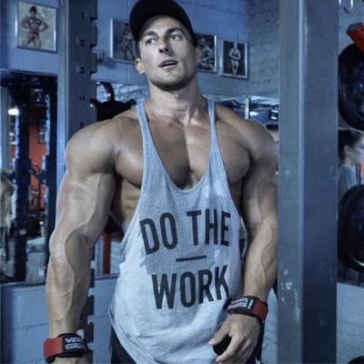 China Anti-pilling Customized Wholesale Graphics Gym Clothing Bodybuilding Mens Tank Tops Summer Sports Sleeveless Shirt for sale