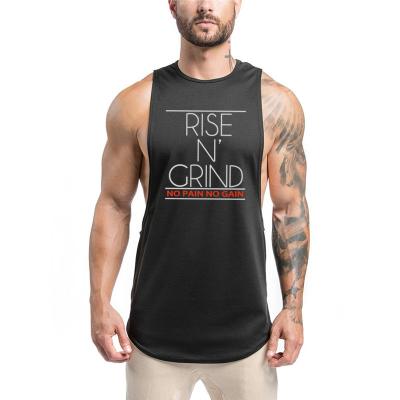 China Anti-pilling OEM Customized Mens Muscle Tank Top Fitness Clothing Gym Sports Tank Top For Men Fit Vest for sale