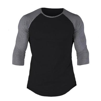 China Oneck Logo Customized Breathable Spring And Autumn Half Sleeves Sport Tshirt For Men Fitted for sale