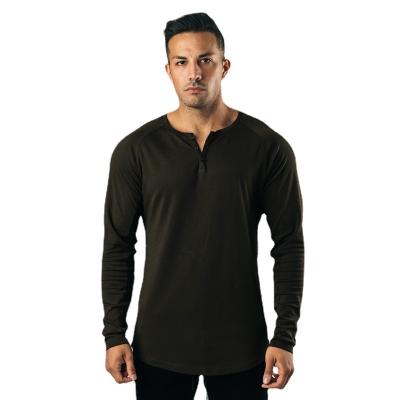 China Best Selling Compression Cotton Mens Long Sleeve Breathable Shirts Long Sleeve Casual Design for sale