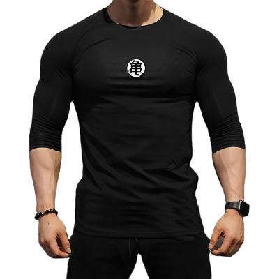 China New Fashion Mens Compression Shirt Gym Long Sleeve T-shirt Mens Raglan Tights Tees QUICK DRY For Fast Delivery for sale