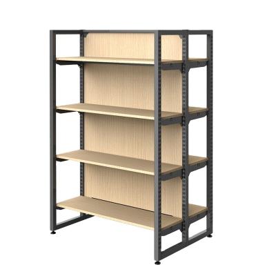 China Double Sided Supermarket Display Stands Shelf Grocery Shopping Display Racks for sale