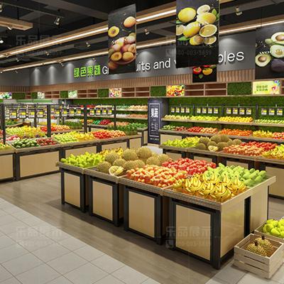 China Single-Sided Modern Supermarket Shelves Supermarket Fruit And Vegetable Display Rack Display Racks for sale