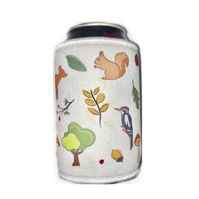 China Wholesale Customized Empty Neoprene Beer Can Cooler Holder Customized White Waterproof Stubby Holder With Your Logo for sale