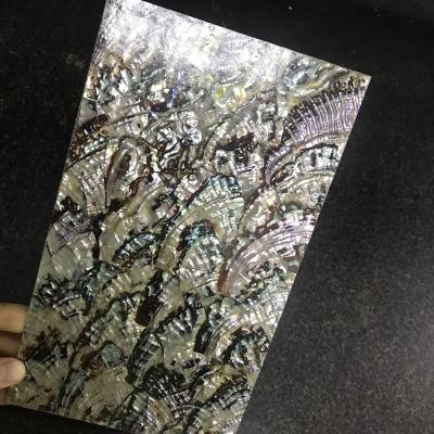 China 2020 New Europe Wall Thick Laminated Inlay Paper Decoration Thick 1mm Abalace Shell Sheet For Furniture for sale