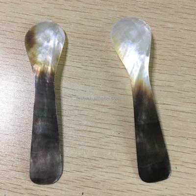 China Viable Affordable Cheap Black Pearly Shell Caviar Spoon From Tahiti for sale