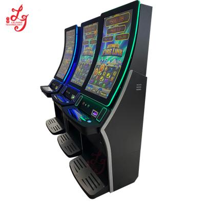 China 8 In 1 HD Version 43 Inch Fire Link Curved Touch Screen Vertical Fire Link Video Slot Gambling Games Machines For Sale 70*74*200.5cm for sale