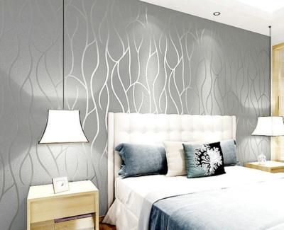 China Modern wallpaper relief wallpaper bedroom villa TV background European type three-dimensional wallpaper for sale