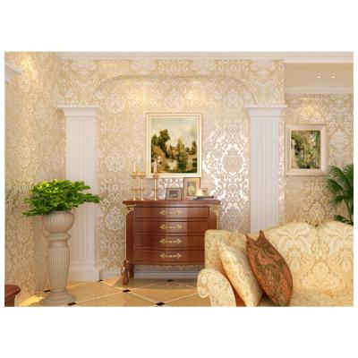 China Modern wallpaper relief wallpaper bedroom living room TV background European type three-dimensional wallpaper for sale