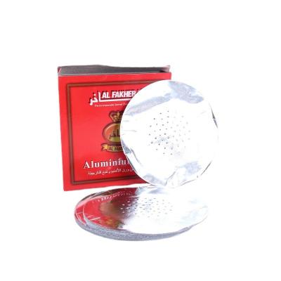 China China Hookah Factory Hot Sale Shisha Perforated Round Square Aluminum Foil Paper Covers With Hole For Shisha Hookah Accessories for sale