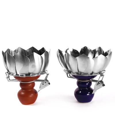 China NEW China Hookah Supply Shisha Sheesha Shisha Hookah Bowl Carbon Bowl Charcoal Lotus Bowl Holder Ceramic Hookah for sale