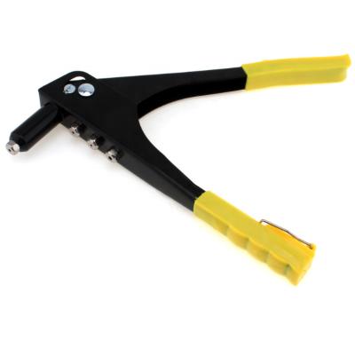 China Professional Yellow Steel Hand Riveter Iron Pop Tool Riveter Hand Gun Rivet Fiber Blind Fiber Pop Gun for sale