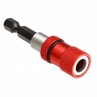 China Hex Steel Leg Holder Extension Quick Release Drywall Magnetic Screwdriver Bit Holder for sale