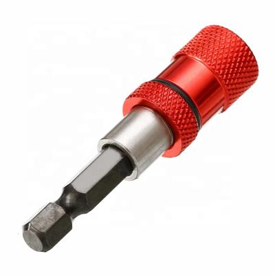 China Steel Red Magnetic Universal Bit Magnetic Bit Rod Extension Stand Holder for sale