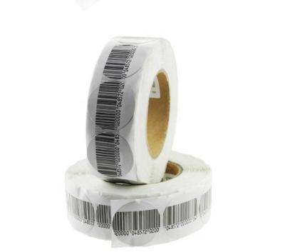 China Shopping mall soft mall eas roung tag 33mm rf round anti shoplifting security label for sale