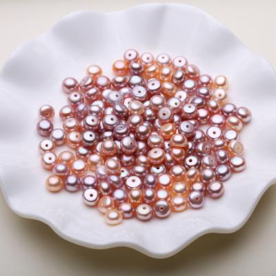 China Wholesale Freshwater Pearl Jewelry Earring Factory Price 6mm Button Pearl 3a High Luster Natural Pearls Beads 4-4.5mm for sale