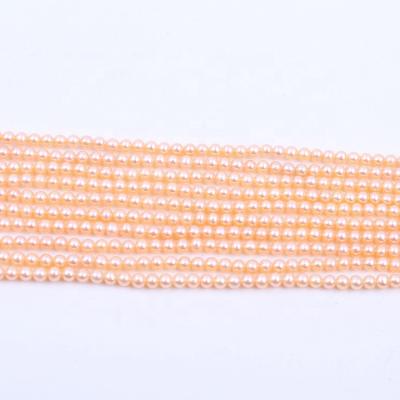 China Pearl 3-12mm Pink B-5A Luster Purple Shiny Freshwater Round Natural Pearl Strand Jewelry for sale