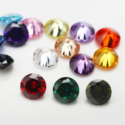 China Wholesale Loose Synthetic Zircon Stone Colorful Gemstone Zircon Game Or Fire Color Gems for sale