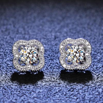 China New CLASSIC Jewelry 0.5ct S925 High Quality Sterling Silver Moissanite Gemstone Earring from Moissanie for Women for sale