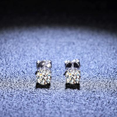 China 0.5ct Moissanite S925 Sterling Silver Moissanites Diamond Earring CLASSIC gemstone for gift for sale