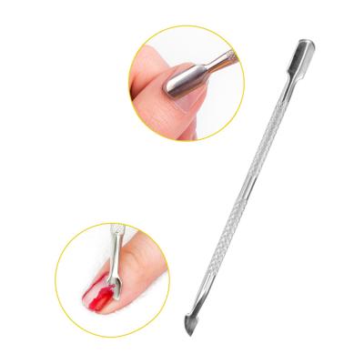 China Durable Stainless Steel Nail Cuticle Pusher Spoon Pedicure Tool for sale