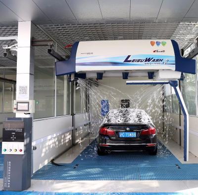 China Car wash in bay Leisu wash 360 plus PLC control touchfree smart automatic car wash machine good quality with 3 years warranty for sale