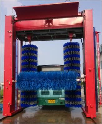 China Hot Galvanized Full Automatic Frame Risense Rollover Bus Wash Machine China Tunnel Car Wash Machine With 4 Brushes Hot Selling Price Best Quality for sale