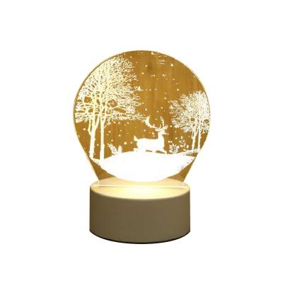 China Custom Minimalist LED Small Night Light Bedroom Bedside Night Light Acrylic Creative Strange Gift New en venta