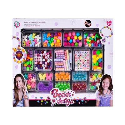 中国 Lovely Kids DIY Making Bracelets Creative Hand Rope Girl Toys Beaded Jewelry Educational Toys 販売のため