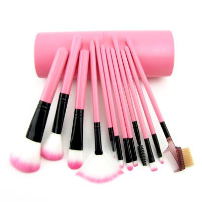 China For commercial & New 12 Home Use Cosmetic Brushes Barreled Multicolor Fix To Blush Beauty Brushes for sale