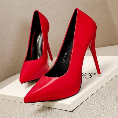 China Latest Fashion Waterproof Thin Mouth Waterproof Thin Women's Shallow Platform Heels Pumps Shoes for sale