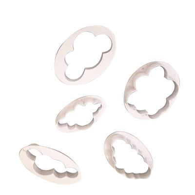 China 5PCS/Set Custom Viable Cloud Shape Cookie Cutter 3D Printed Fondant Cookie Cutter Cookie Mold For Cake Decorating Tools for sale