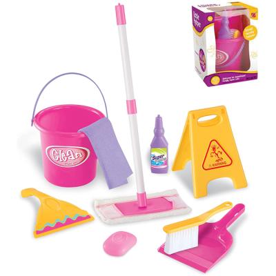 China The Pretend Play Toy Kids Safety Cleaning Tool Kit Kit Cleaning Pretend Play Toy Fun Kids Cleaning Set For Kids for sale