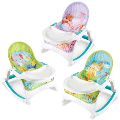 China With Dinner Plate Musical Rocking Vibration Function Infant Multifunctional Chair Swing Baby Rocking Chair With Dinner Plate for sale