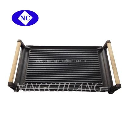 China Sustainable Reversible Grill Griddle, Ribbed Griddle, Double Sided Grill And Griddle for sale